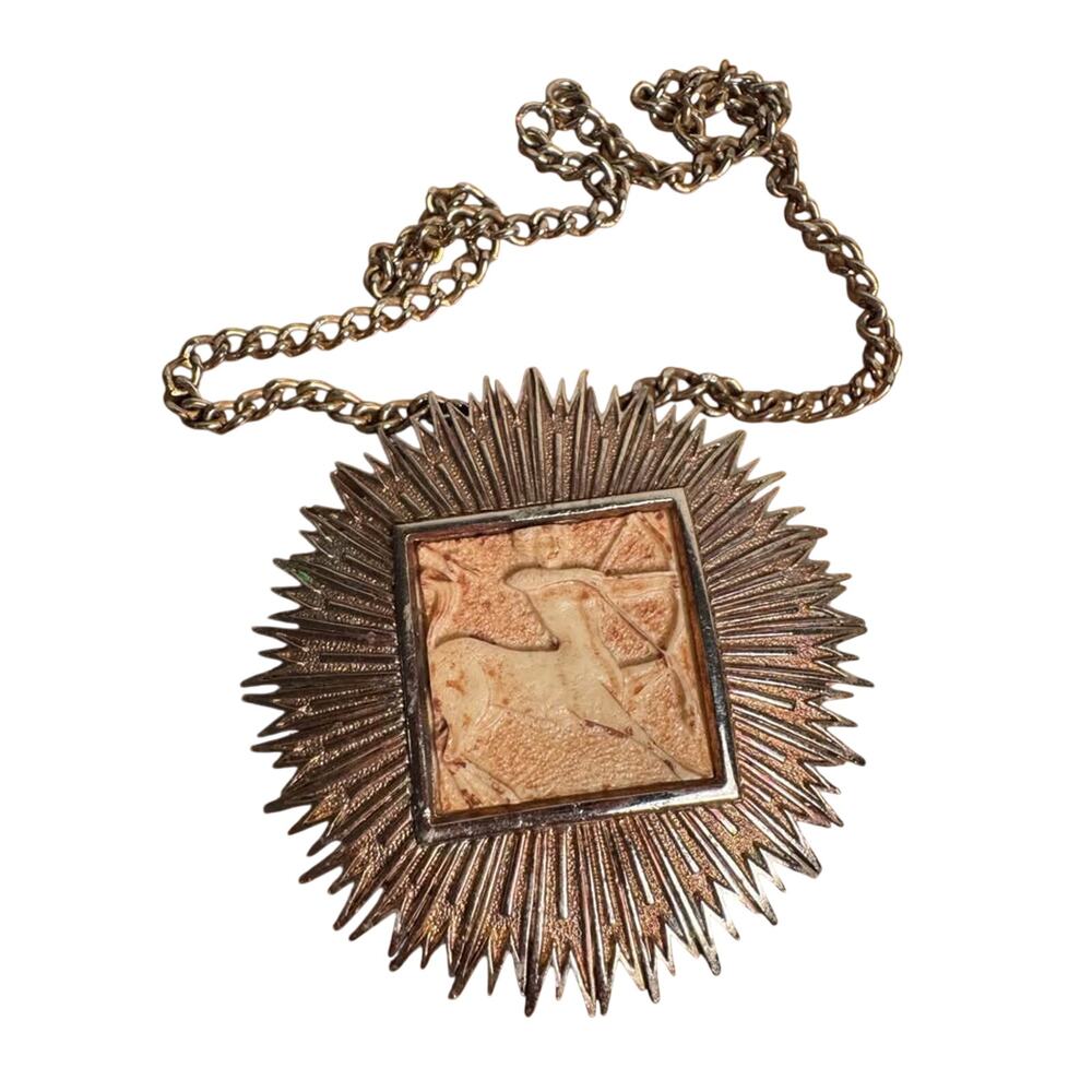 Vintage 1970s Razza zodiac Sagittarius necklace